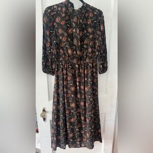 Rachel Zoe Fall Floral Midi Dress